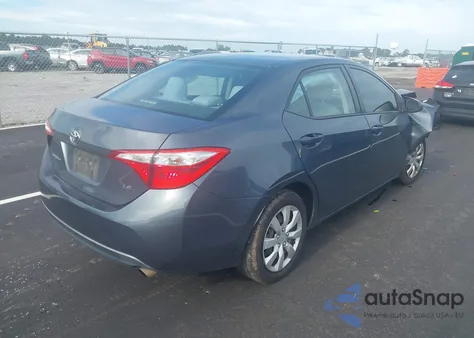 2014 Toyota Corolla Le z USA, uszkodzony, nr VIN 2T1BURHEXEC207977